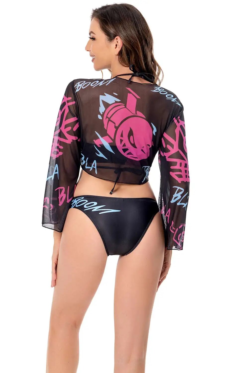 Arcane  Jinx Cosplay Anime Costume Swimwear Outfits Women Sexy Swimsuits Girl Summer Cloth Halloween Carnival Beach Suit