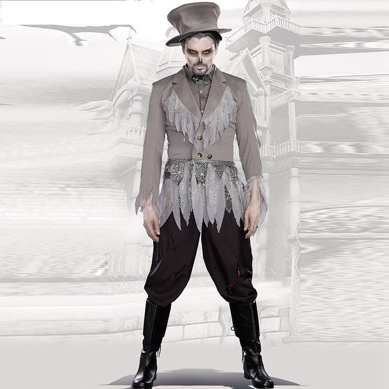 Best Made Women Halloween Zombie Bride Ghost Costumes Zombie Groom Costume Men Couple&#39;s Halloween Clothes