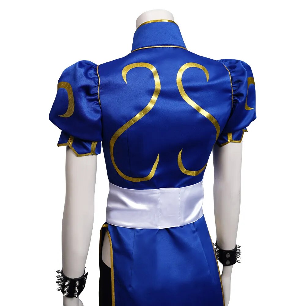 Chun Li Cosplay Costume Anime Game Cosplay Costume Dress Outfit Women Feamle Ladies Halloween Party Role Play Clothing SF