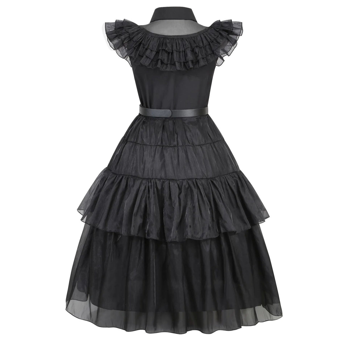 ClassicMovie Wednesday Addams Cosplay Costume Girl For Kids Addam 2023 Party Dresses Carnival Halloween Cos Clothing Holiday Gif