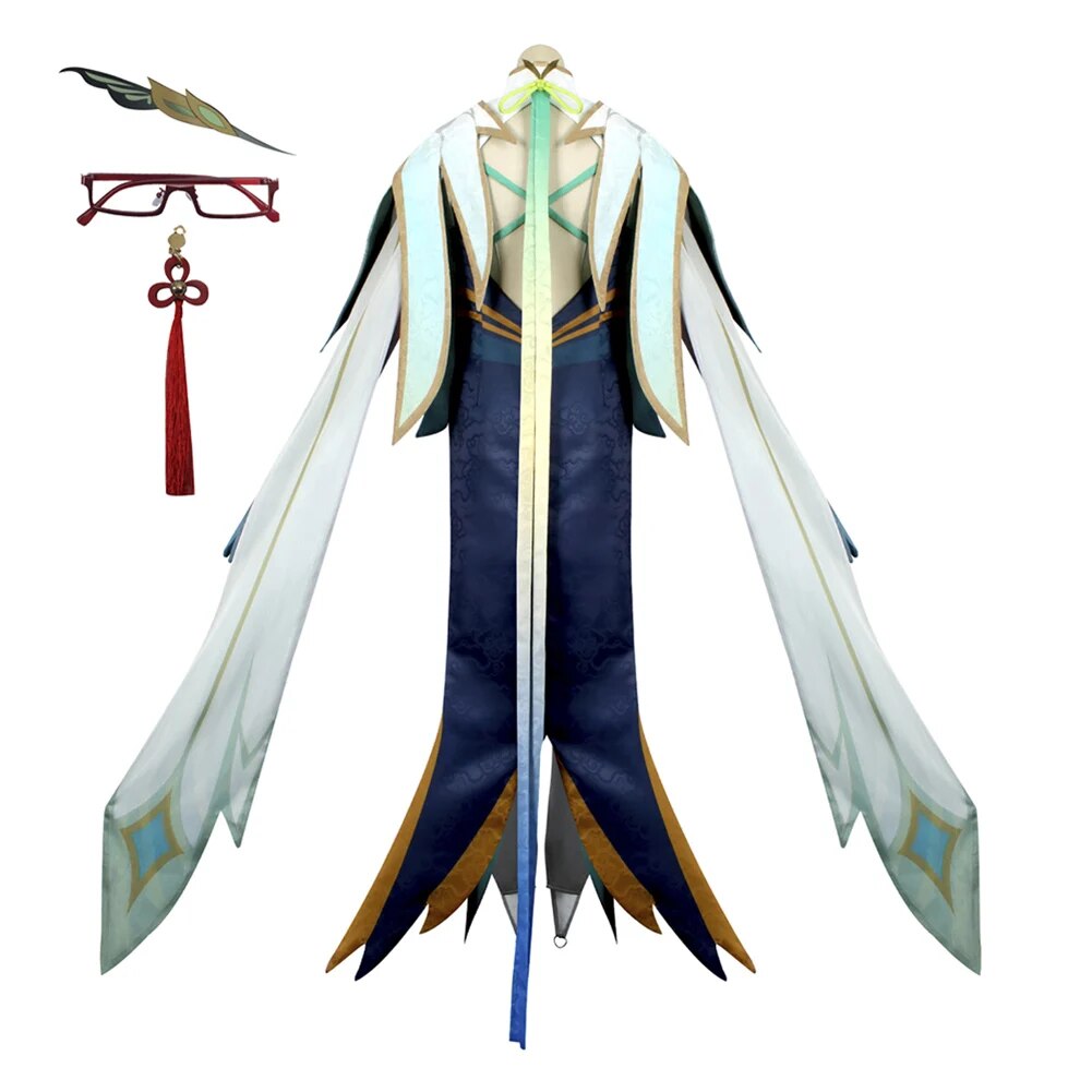 Cloud Retainer Cosplay Anime Costume Game Genshin Impact Role Play Girls Top Pants Dress Halloween Carnival Party Disguise Suit