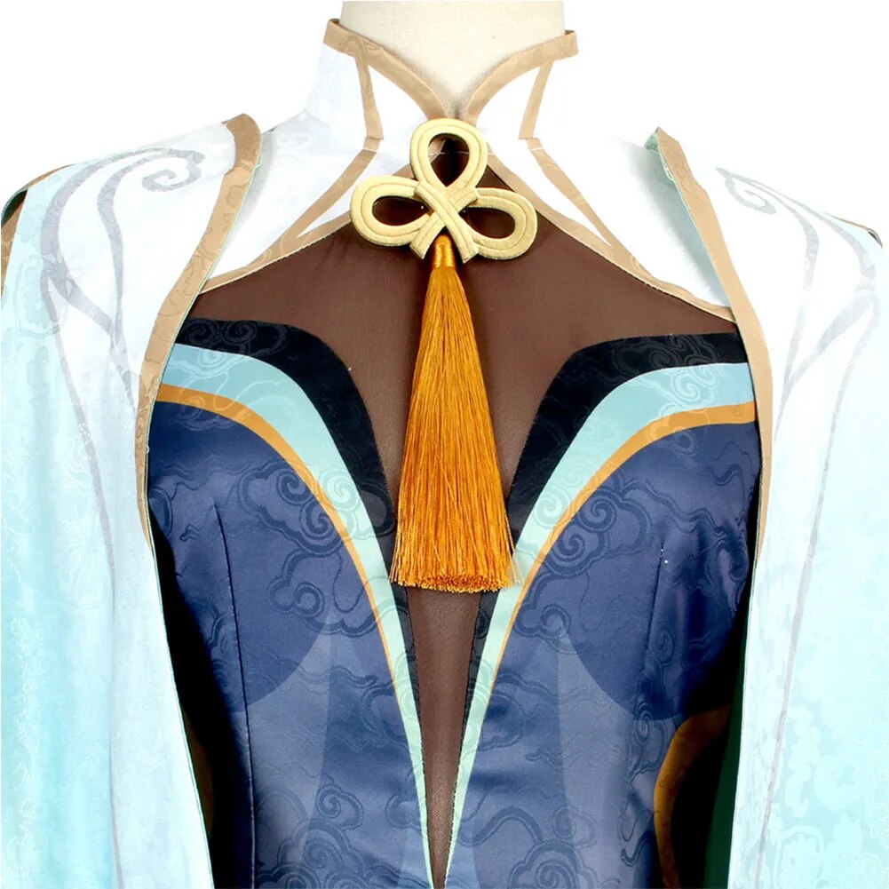 Cloud Retainer Cosplay Anime Costume Game Genshin Impact Role Play Girls Top Pants Dress Halloween Carnival Party Disguise Suit