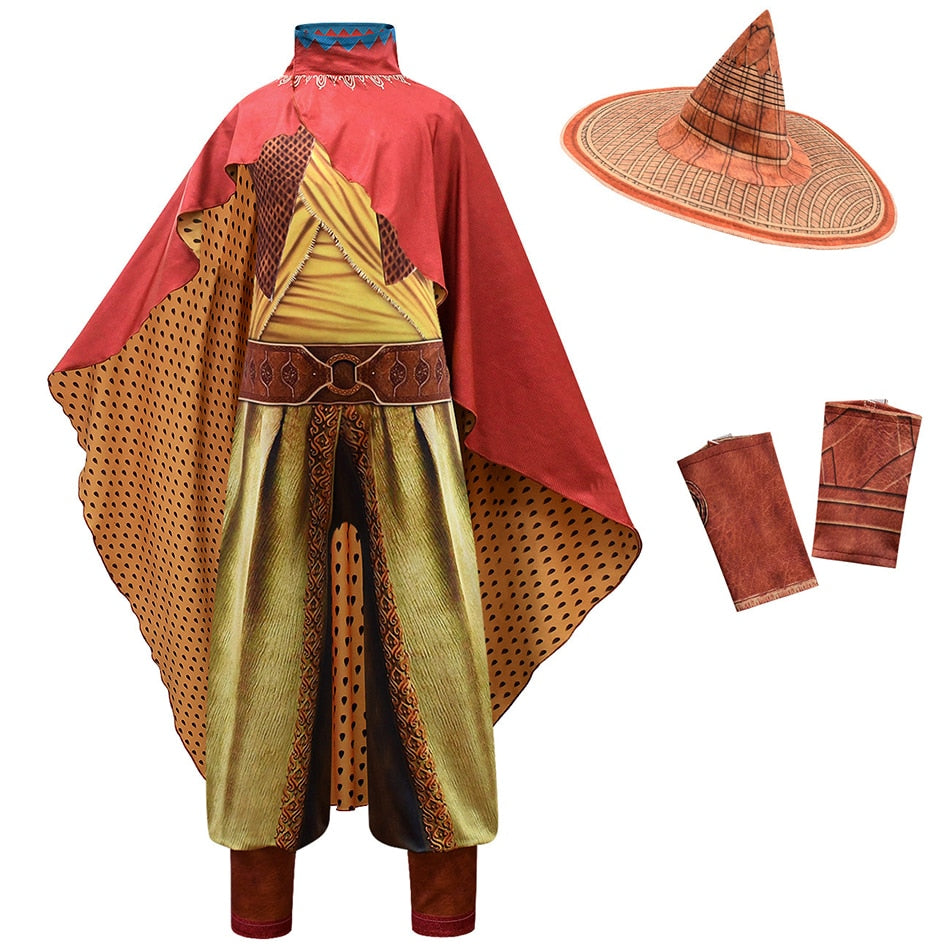 Cosplay Legend  Movie Raya and The Last Dragon Raya Girl Cosplay Costume Raya Set Children&#39;s Performance Costume