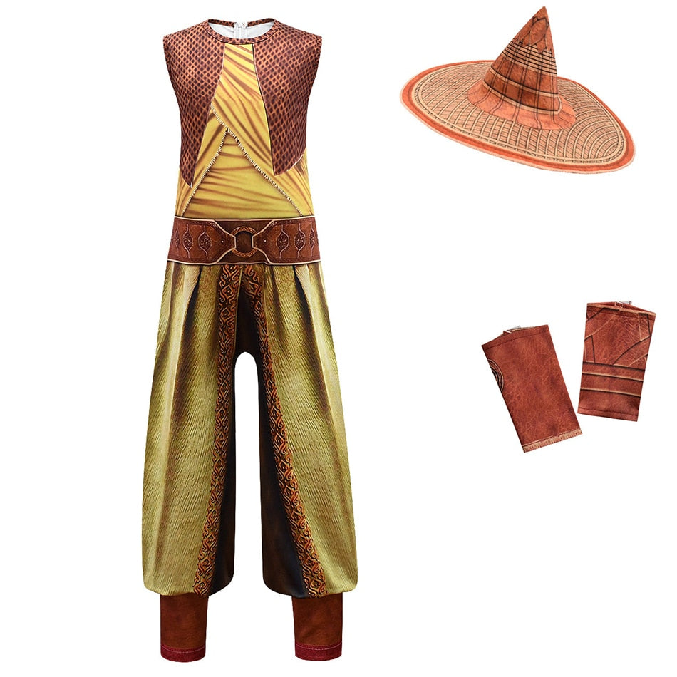 Cosplay Legend  Movie Raya and The Last Dragon Raya Girl Cosplay Costume Raya Set Children&#39;s Performance Costume