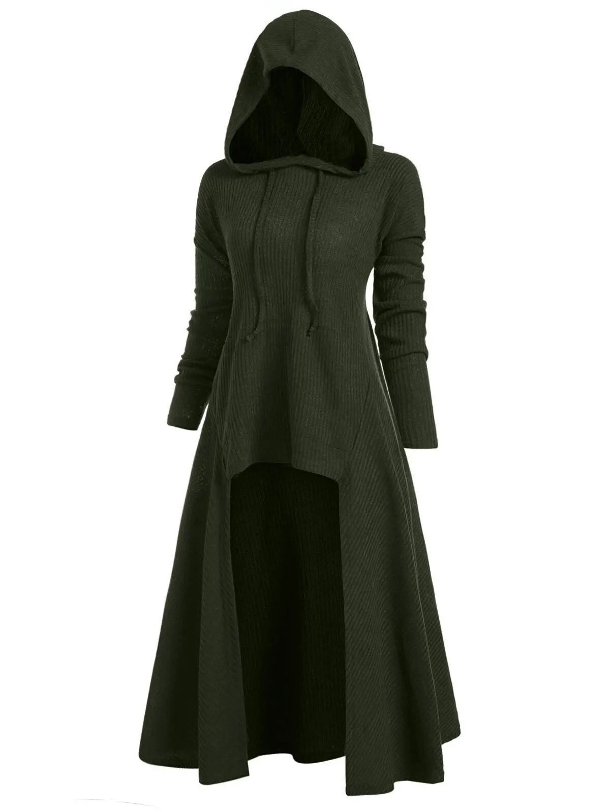 Cosplay Witch Tunic Hooded Robe Cloak Knight Gothic Women Halloween Holiday Evening Dress Up Party Fancy Dress Masquerade Ball