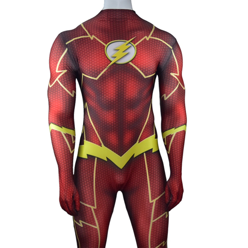 DC The Flash Halloween Adult Kids The Flash Cosplay Costumes，Movie Carnival Party Halloween Cosplay Costumes