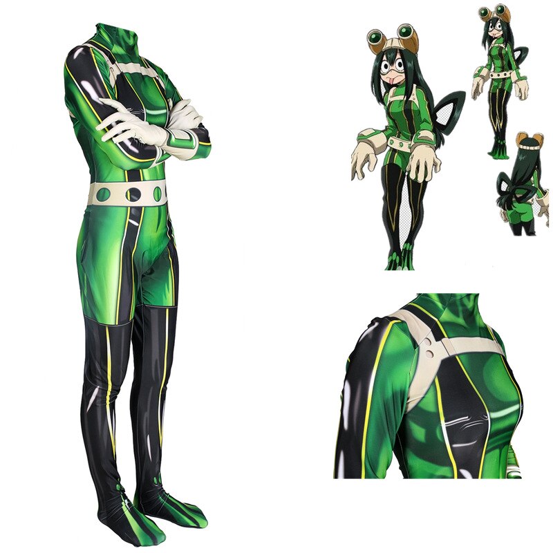 Disfraz De Cosplay De Asui Tsuyu, Mono Sexy De Anime Para Mujer My Hero Academia Zentai Para Fiesta De Halloween