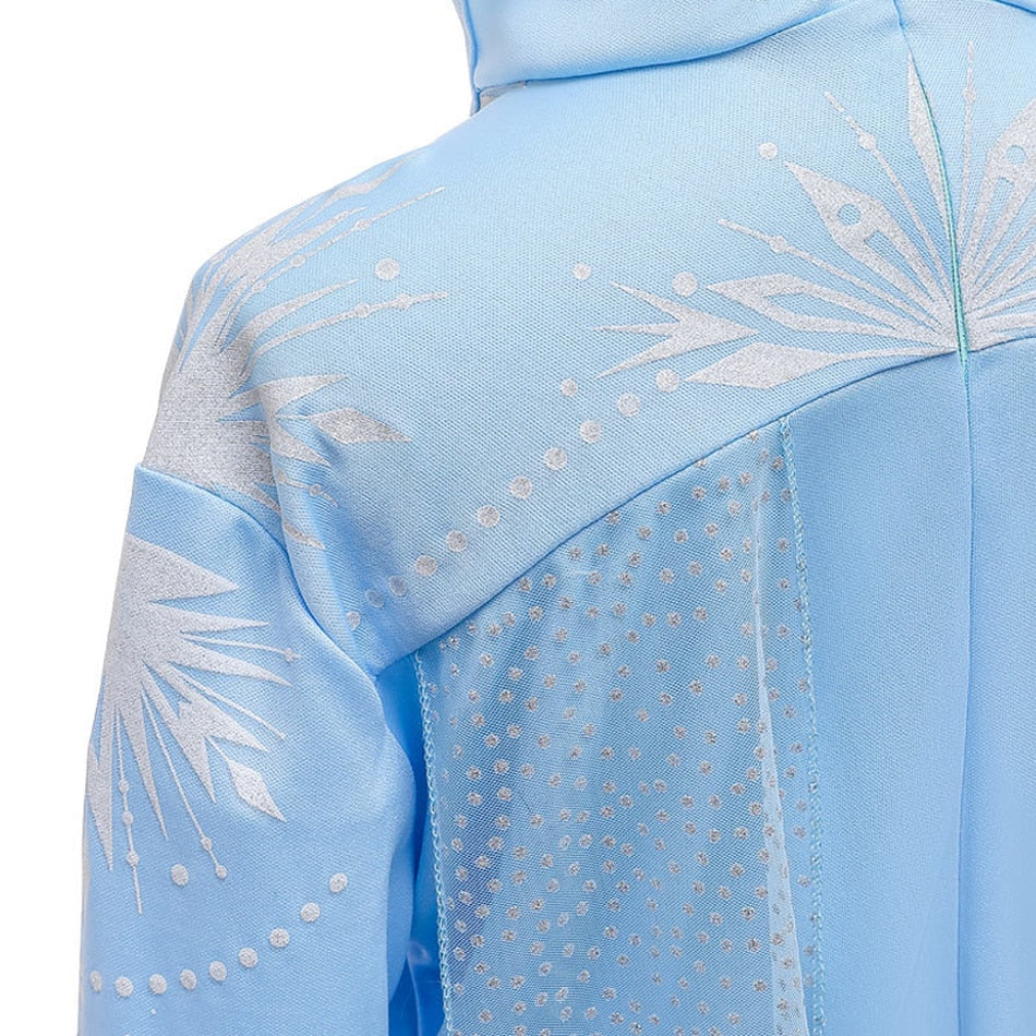 Frozen Girls Dress Elsa 2 Princess Cosplay Costume Kid Children Gowns Vestidos Snow Queen