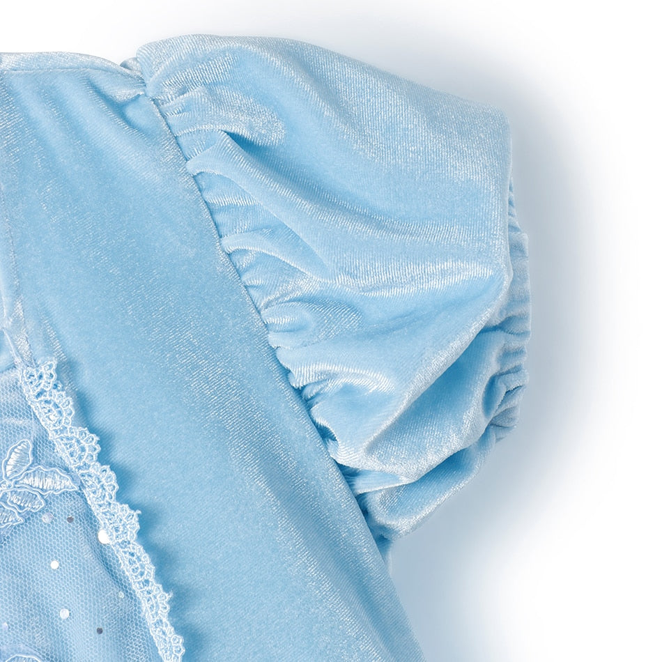 Girl Cinderella Cosplay Dress Up Clothes Girls Christmas Halloween Party Princess Costume Kids Birthday Wedding Gown