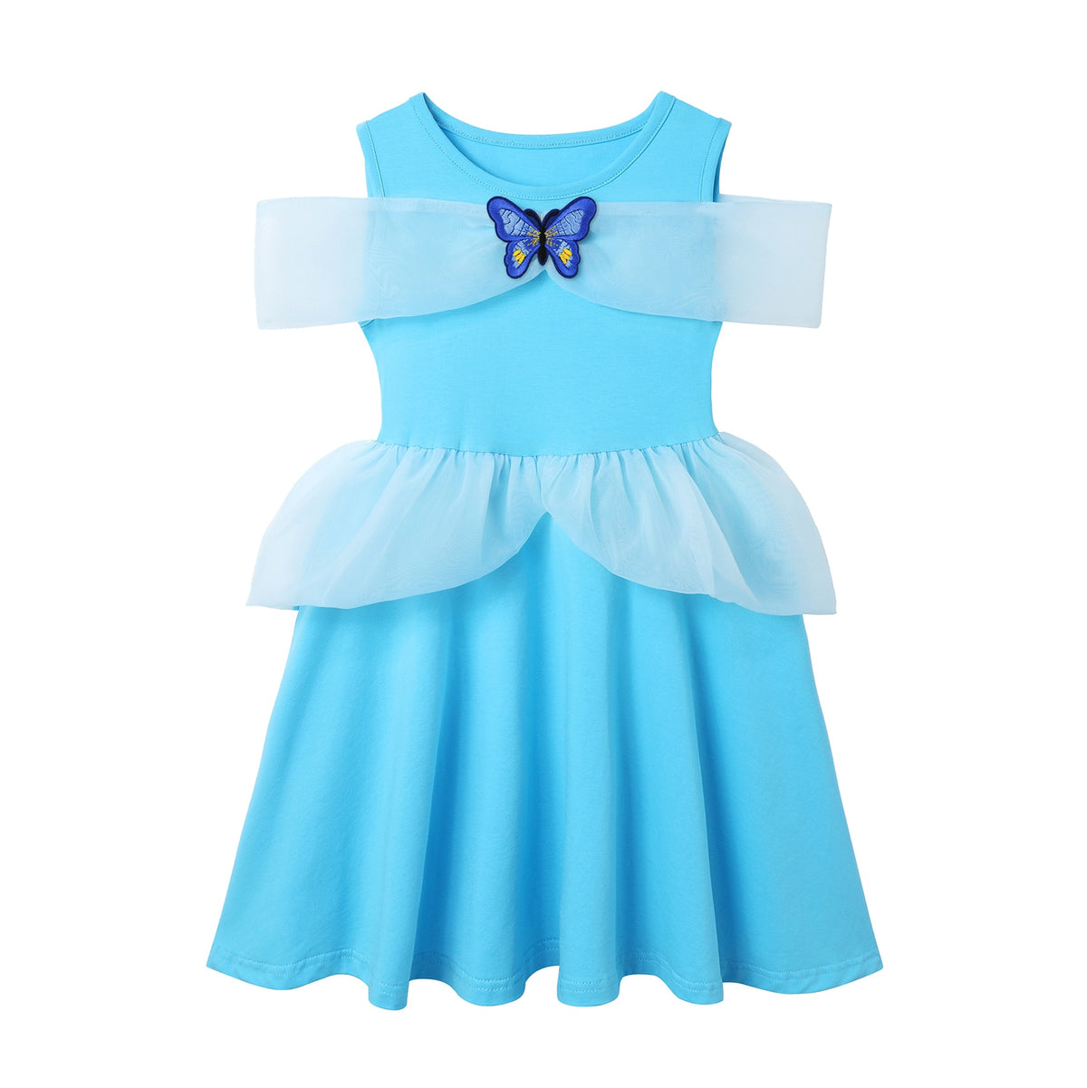 Mickey  Girl Dress Kids Toddler Mickey Minnie Mouse Daisy Cartoon Puff Sleeve Clothes Backless Cute Dresses
