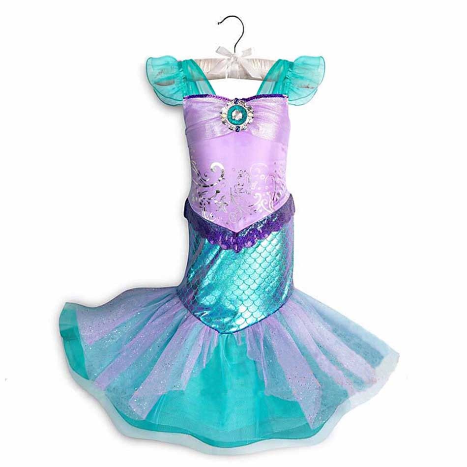 Princess Party Dress for Girls Halloween Frozen Elsa Rapunzel Costume Kids Wednesday Addams Clothing Birthday Gift Gown