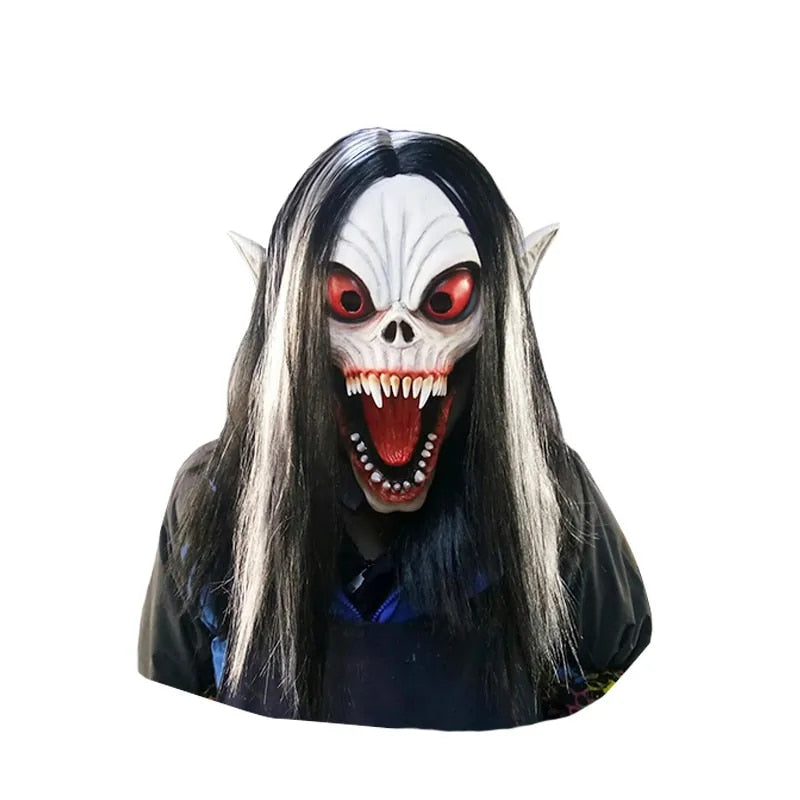 Adult Scary Masks Vampire Costume Hood Latex Party Masks Face Halloween