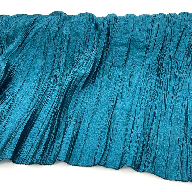 Fashion Pleated Women Dress Fabric By The Meter,Haute Couture Irregular Pleat Designer Fabrics for Sewing Lady Shirt Dress