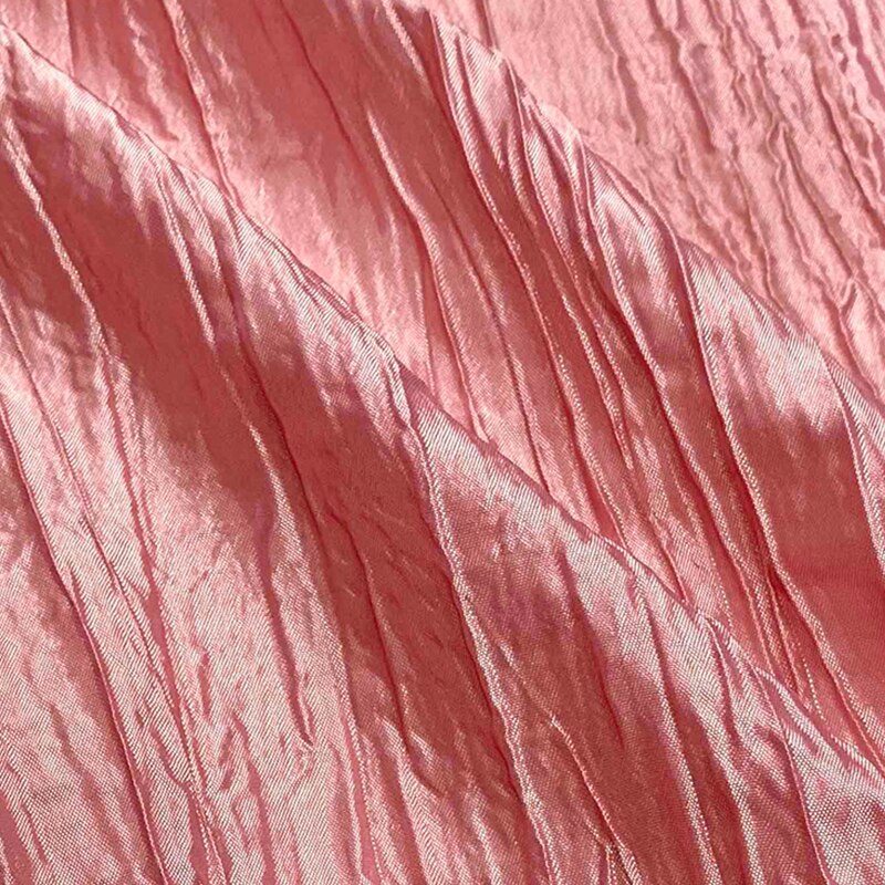 Fashion Pleated Women Dress Fabric By The Meter,Haute Couture Irregular Pleat Designer Fabrics for Sewing Lady Shirt Dress