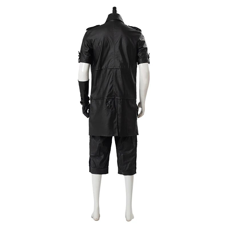 Final Cos Fantasy XV FF15 Noctis Lucis Caelum Noct Cosplay Costume Black Jacket Shirt Men Coat Pants Halloween Party Suits
