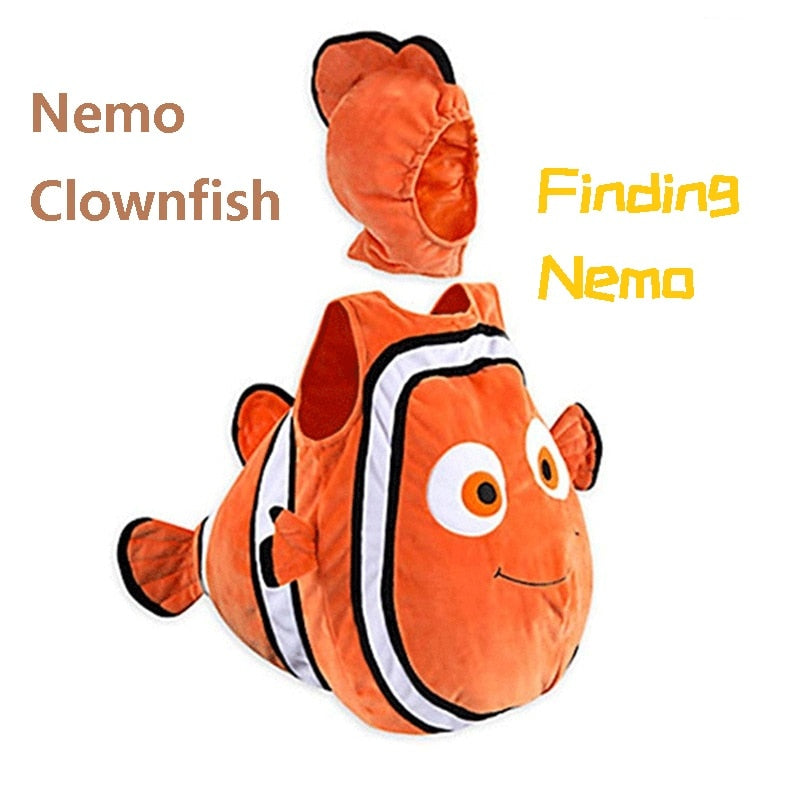 Finding Nemo Clownfish cospaly costume Pixar Animated Film Nemo baby kids clothing Halloween Christmas party
