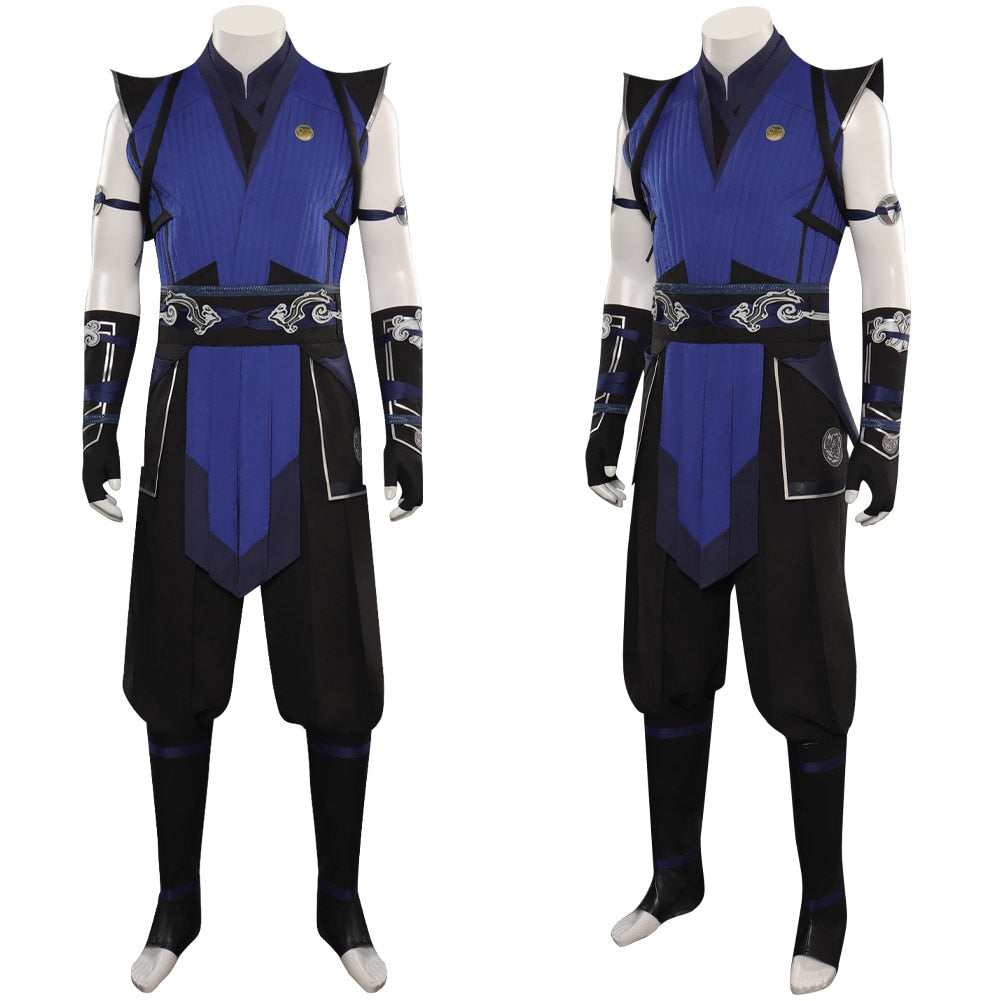 Game Mortal Cos Kombat Sub-Zero Cosplay Costume Suit Accessories Outfits Halloween Carnival Clothing Set For Adult Men Roleplay