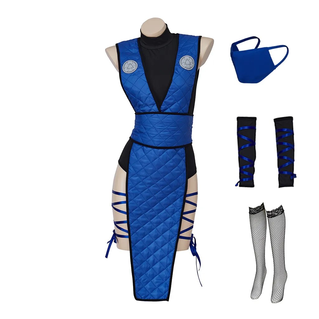 Game Mortal Kombat Sub-Zero Reptile Scorpion Cosplay Costume Women Sexy Battle Combat Outfit Halloween Carnival Party Full Suit