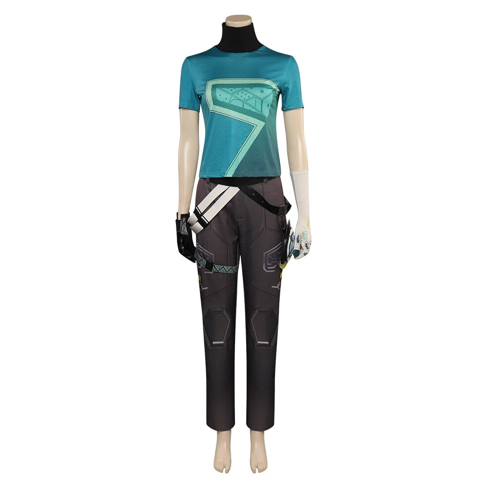 Game Valorant Deadlock Cosplay Women Costume Outfits Shirt Coat Pants Full Set Clothing Adult Halloween Carnival Party Suits