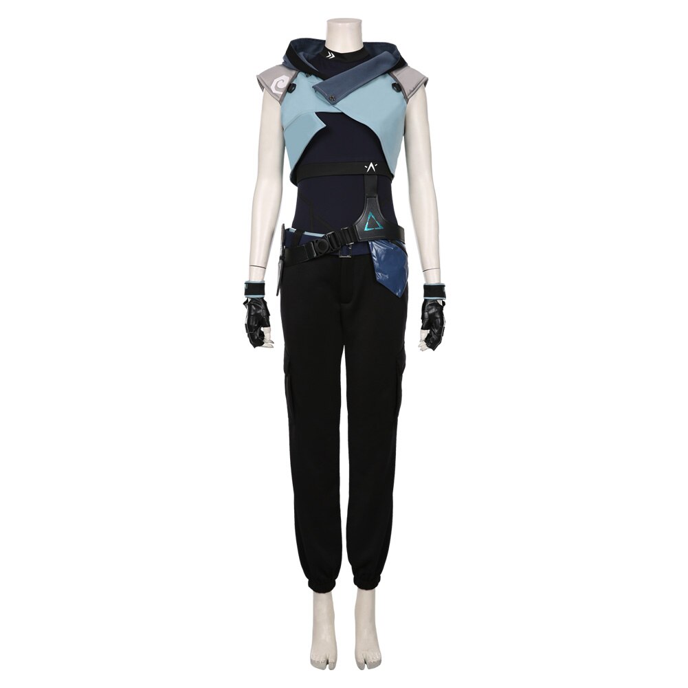 Game Valorant Jett Cosplay Costume Halloween Carnival Costume Jumpsuit Outfits Gift