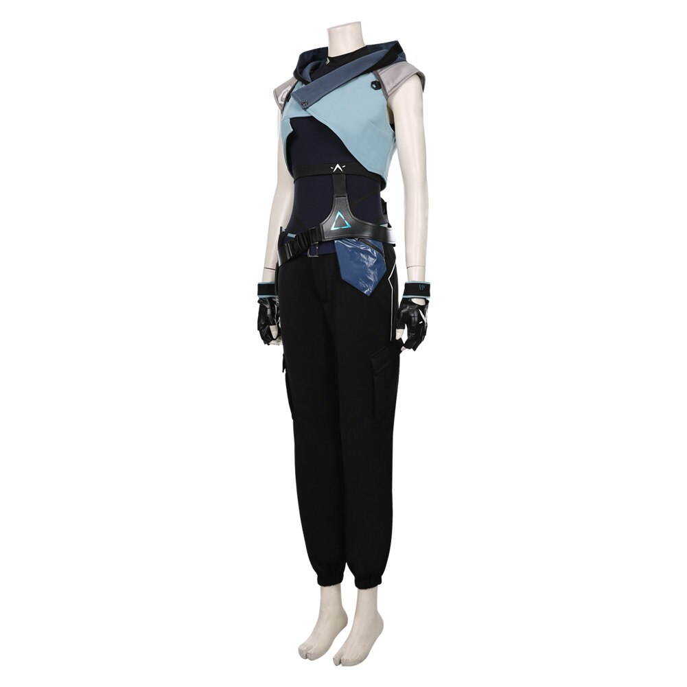 Game Valorant Jett Cosplay Costume Halloween Carnival Costume Jumpsuit Outfits Gift
