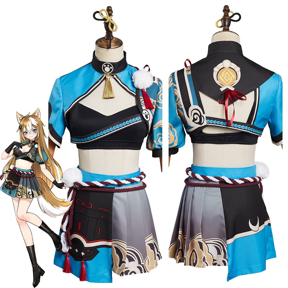 Genshin Impact Hina Goro Cosplay Costume Outfits Halloween Carnival Suit