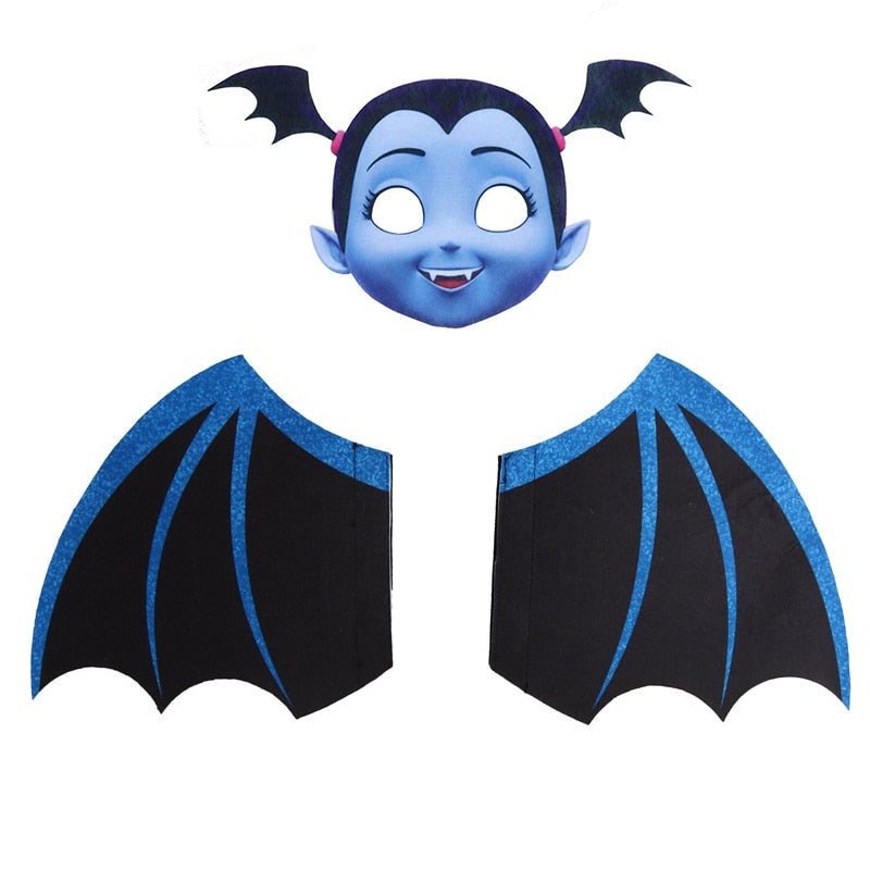 Girls Halloween Cosplay Vampire Costume Children Carnival Vestidos Party Kids Evil Witch Dress Kids Prom Ball Gown
