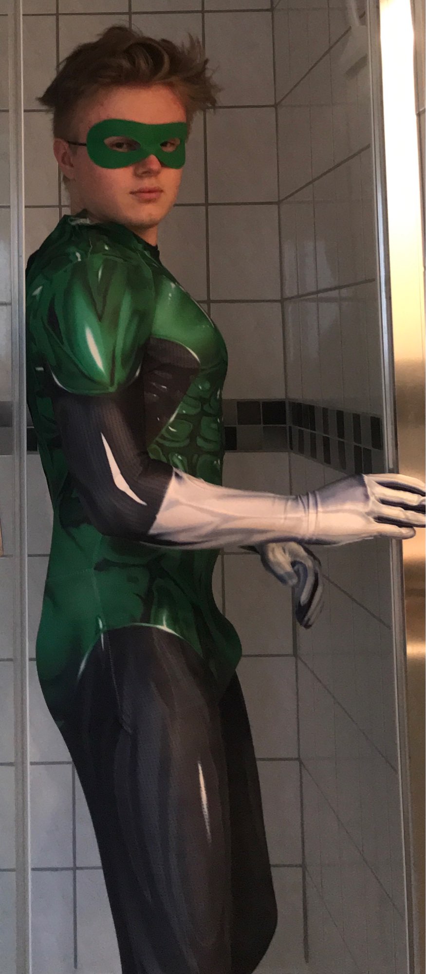 Green Lantern Cosplay Costumes Man Boys Male Muscle Shade Zentai Bodysuit Suit Adults Kids Superhero Halloween Jumpsuit