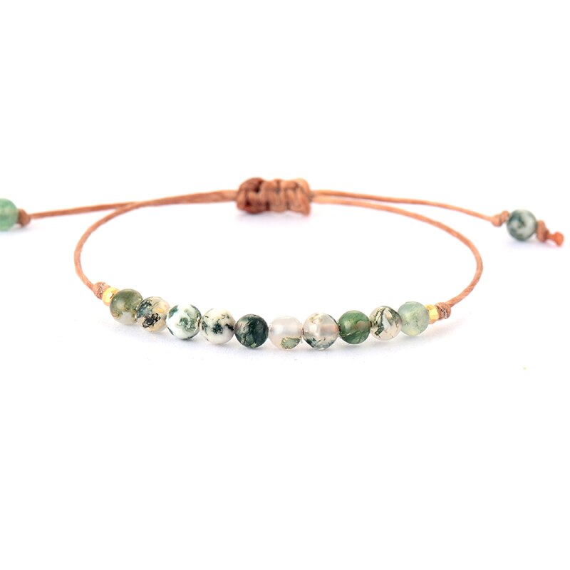HOT Boho Handmade Natural Stone Women Bracelet Minimalism Wrap Bracelet Friendship Bead Chain Holiday Gift Jewelry
