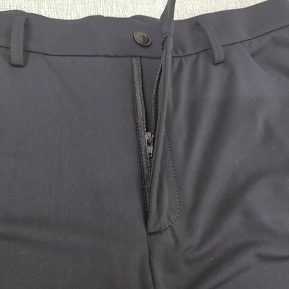 Figure Skating Competition Training Pants Boys Adults Kids Solid Black Rhythmic Gymnastics