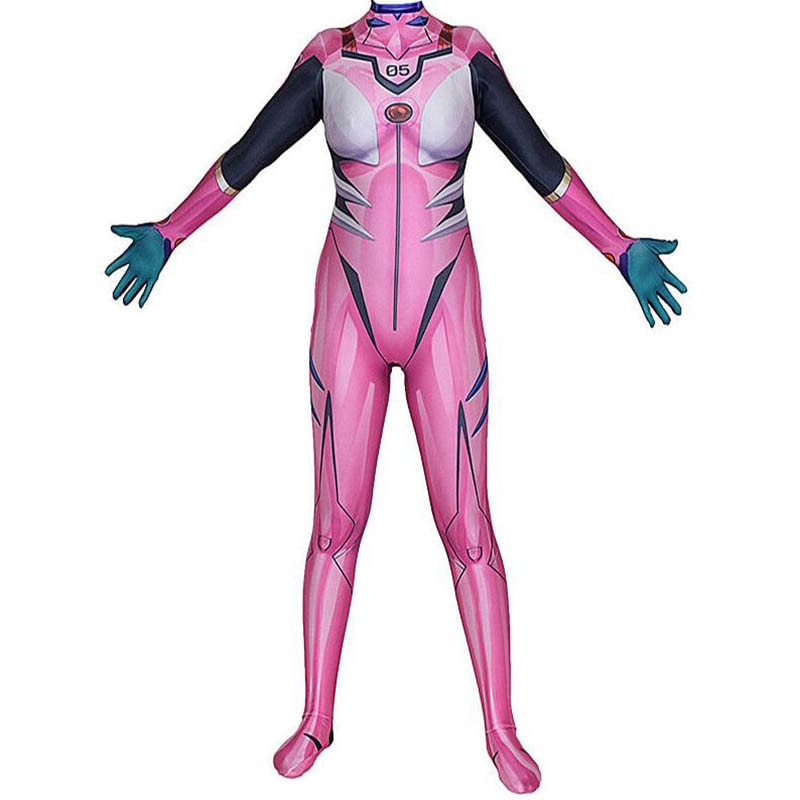 Halloween Asuka 3.0 Cosplay Costume Asuka Langley Soryu Plugsuit Superhero Zentai Suits Adults Kids Bodysuit
