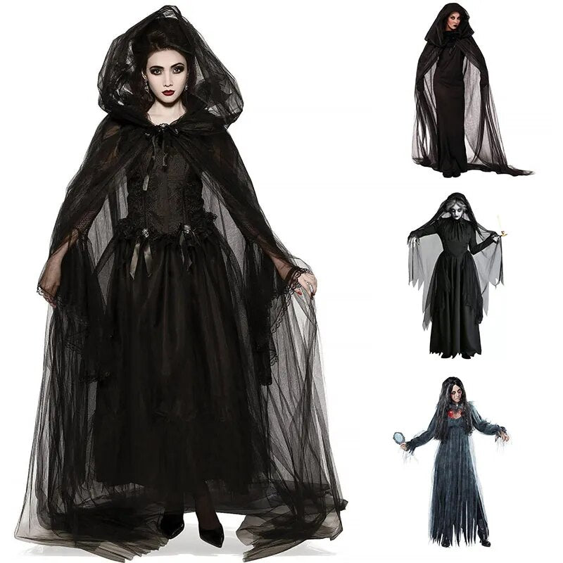 Halloween Ghosts Brides Costumes Witches Vampires Cosplay Performances Costumes Women Halloween Horror Cospaly Clothing