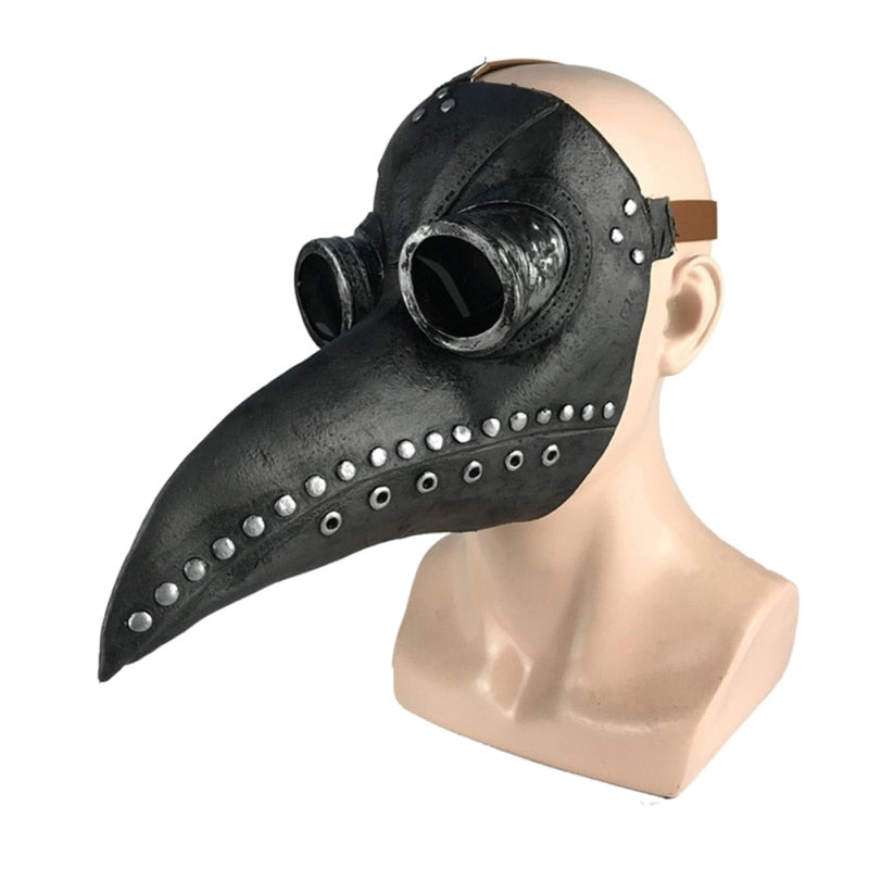 Halloween Plague Doctor Bird Mask Long Nose Beak Cosplay Steampunk Scary Latex Mask Halloween Costume Props Party Favors