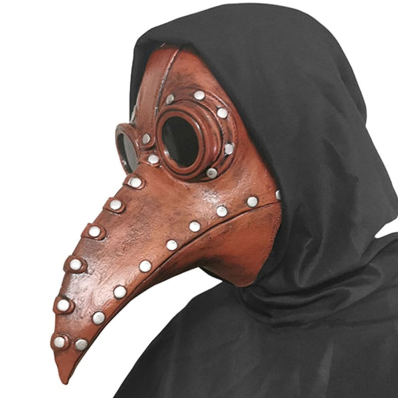 Halloween Plague Doctor Bird Mask Long Nose Beak Cosplay Steampunk Scary Latex Mask Halloween Costume Props Party Favors