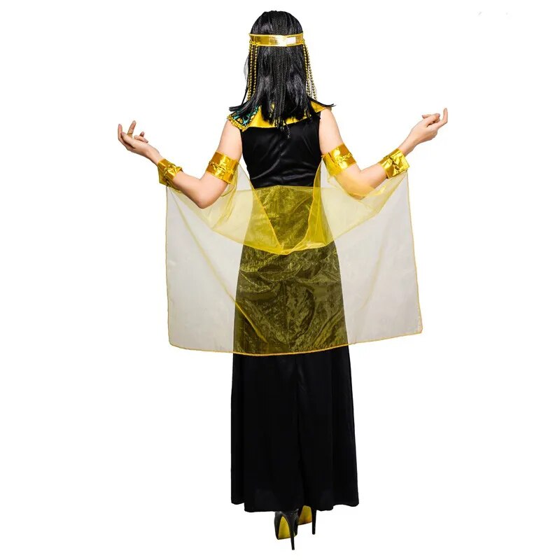 Halloween Women Ancient Egyptian Queen Costume Cosplay Halloween Costume Adult Men Egypt Pharaoh Clothes Performance Party