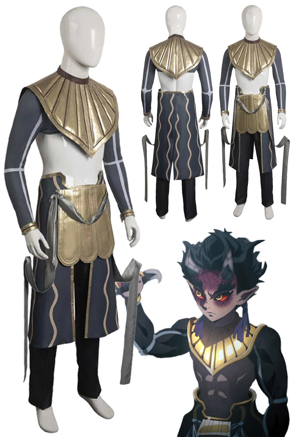 Cosplay Fantasy Anime Demon Slayer Costume Disguise Adult Men Cosplay Roleplay Fantasia Outfit Male Halloween