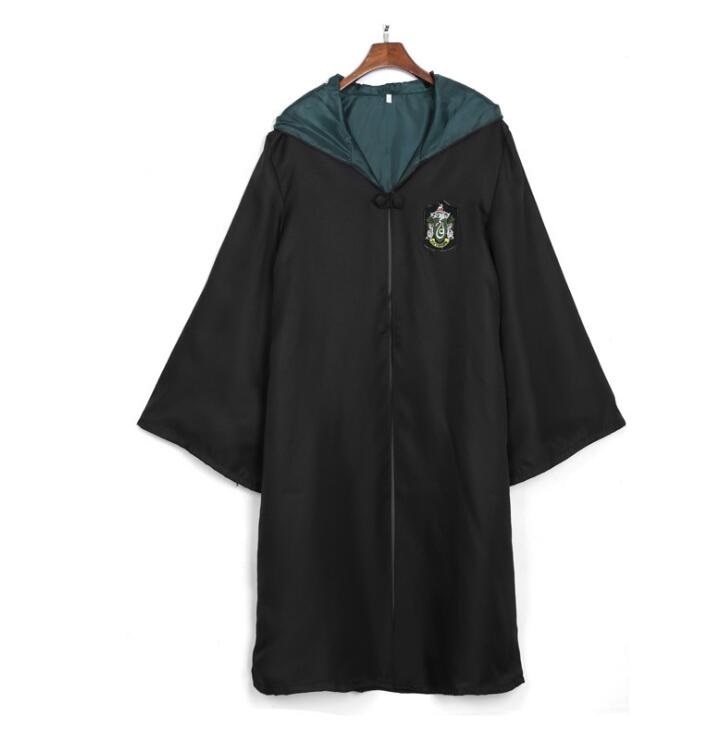 Harried Potter Girls Halloween Costume Slytherinn Granger Magic Robe Green Red Blue Ties School Cloak Dress Cosplay Costumes