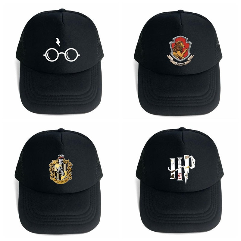 Potter Baseball Cap Badge Sun Protection Hat 3D Printed Outdoor Leisure Cap for Kids Fans Birthday Gift