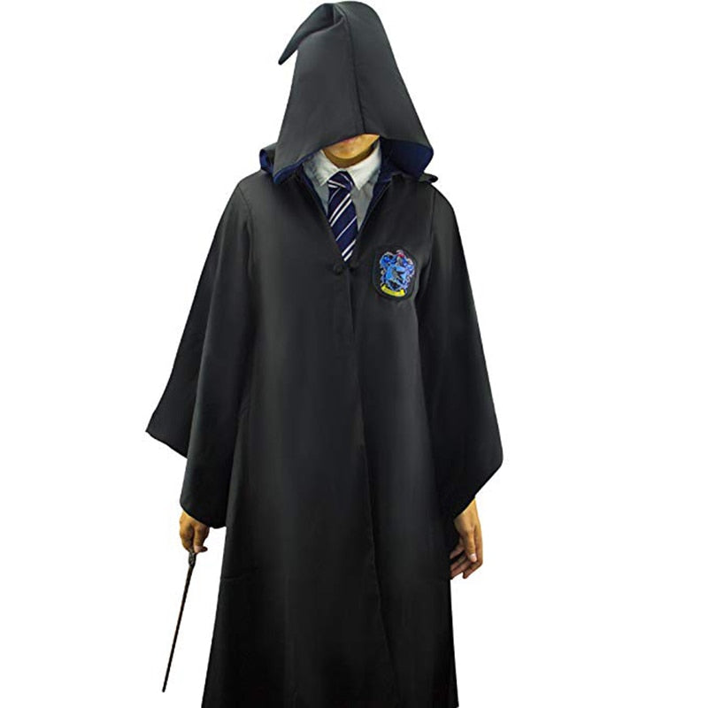 Cosplay Costume Adult Kids Halloween Costume Hermione Slytherin Cape Tie Shirt Scarf Sweater Robe Party Cosplay