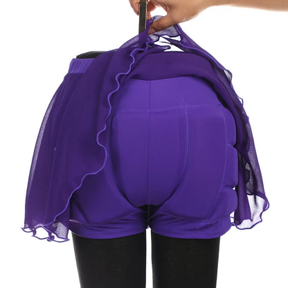 Figure Skating Hip Protection Pad For Training Competition With Detachable Skirt Black
