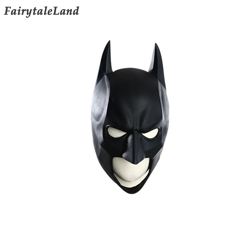 High Quality Halloween Superhero Bat Cosplay Bruce Battle Armor Wayne Outfit with Cowl Props Hero Dark Knight Costume Black Suit
