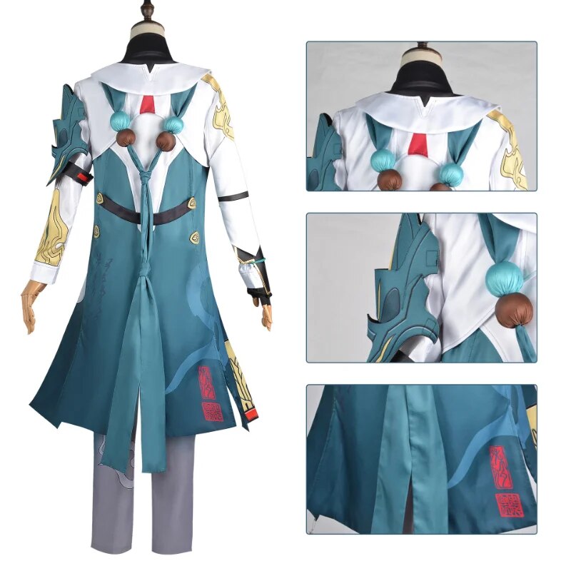 Honkai Star Rail Cosplay Dan Heng Cosplay Costumes Game Wig Earrings Suit Handsome Uniform Halloween Party Role Play Outfit Men