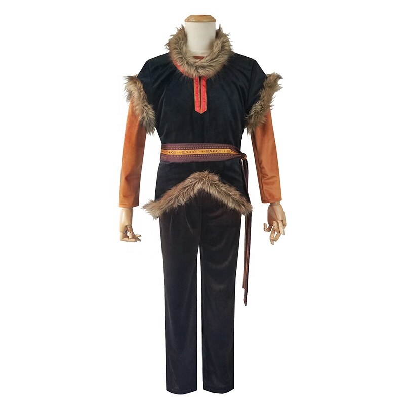 Anime Movie Costume Halloween Clothes Fro zen Kristoff Cosplay Costume for Men