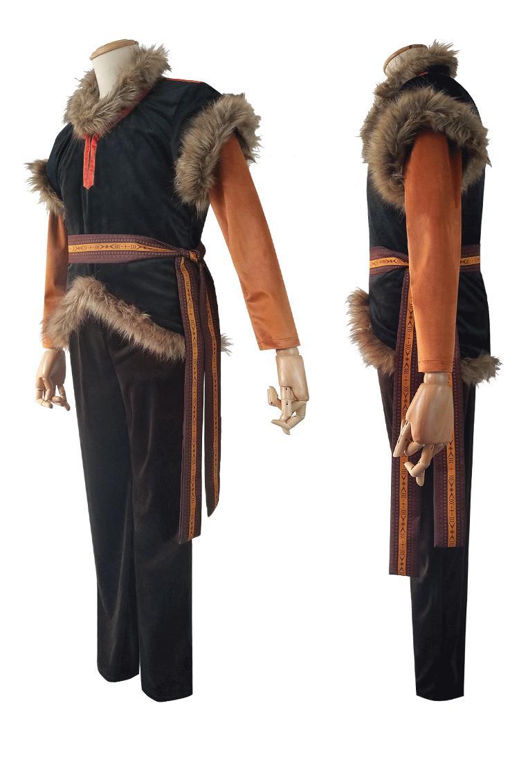 Anime Movie Costume Halloween Clothes Fro zen Kristoff Cosplay Costume for Men