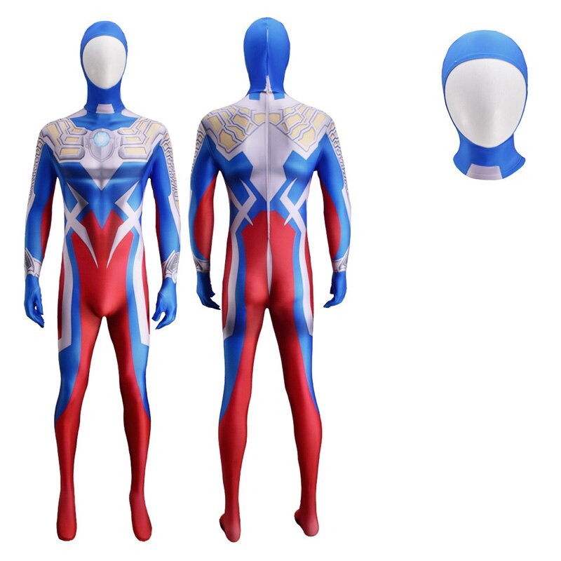 Hot Trick or Treat Bodysuit Children&#39;s Costumes Ultraman Suit Adult Halloween Ultraman Zero Cosplay with Face