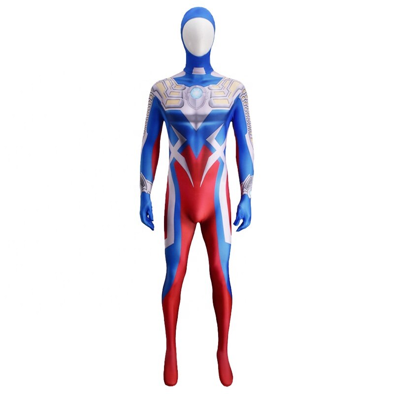 Hot Trick or Treat Bodysuit Children&#39;s Costumes Ultraman Suit Adult Halloween Ultraman Zero Cosplay with Face