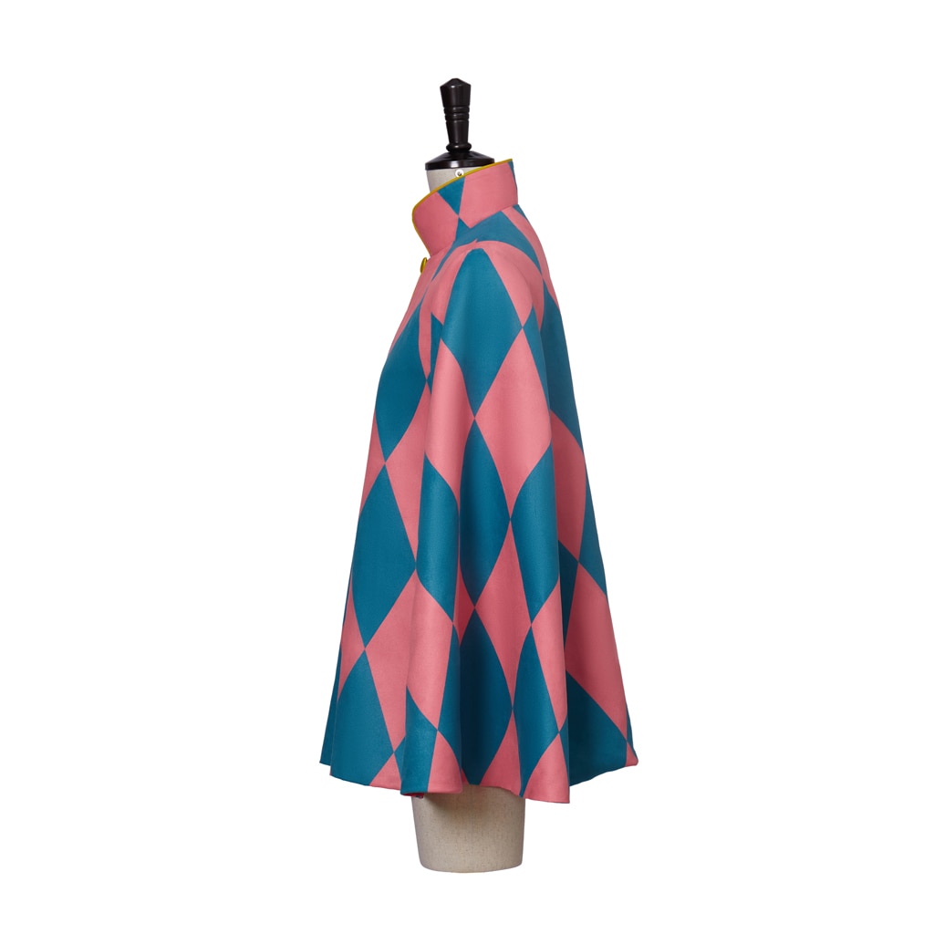 Howl Cosplay Moving Castle Cosplay Costume Howl Cloak Red Diamond Cape Men&#39;s Coat Jacket Howl Cardigan Sweater
