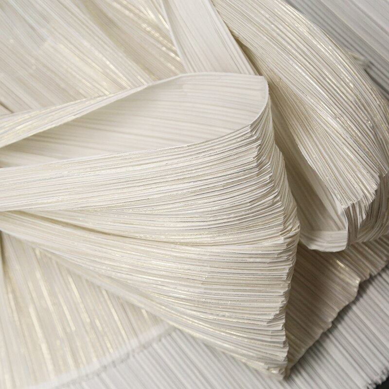INS HOT Big Brand Design Pleated Fabric Per Half Meter,Designer Fabric for Sewing Fashion Creative Shape DIY Decoration Material