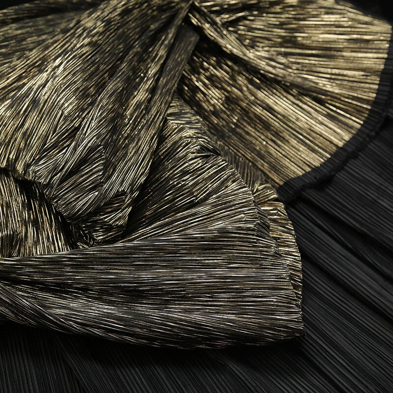INS HOT Big Brand Design Pleated Fabric Per Half Meter,Designer Fabric for Sewing Fashion Creative Shape DIY Decoration Material