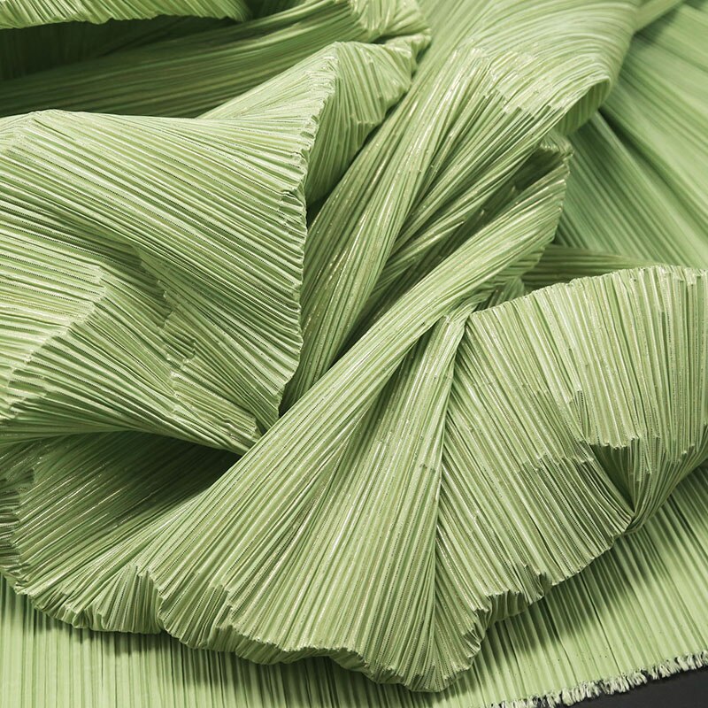 INS HOT Big Brand Design Pleated Fabric Per Half Meter,Designer Fabric for Sewing Fashion Creative Shape DIY Decoration Material